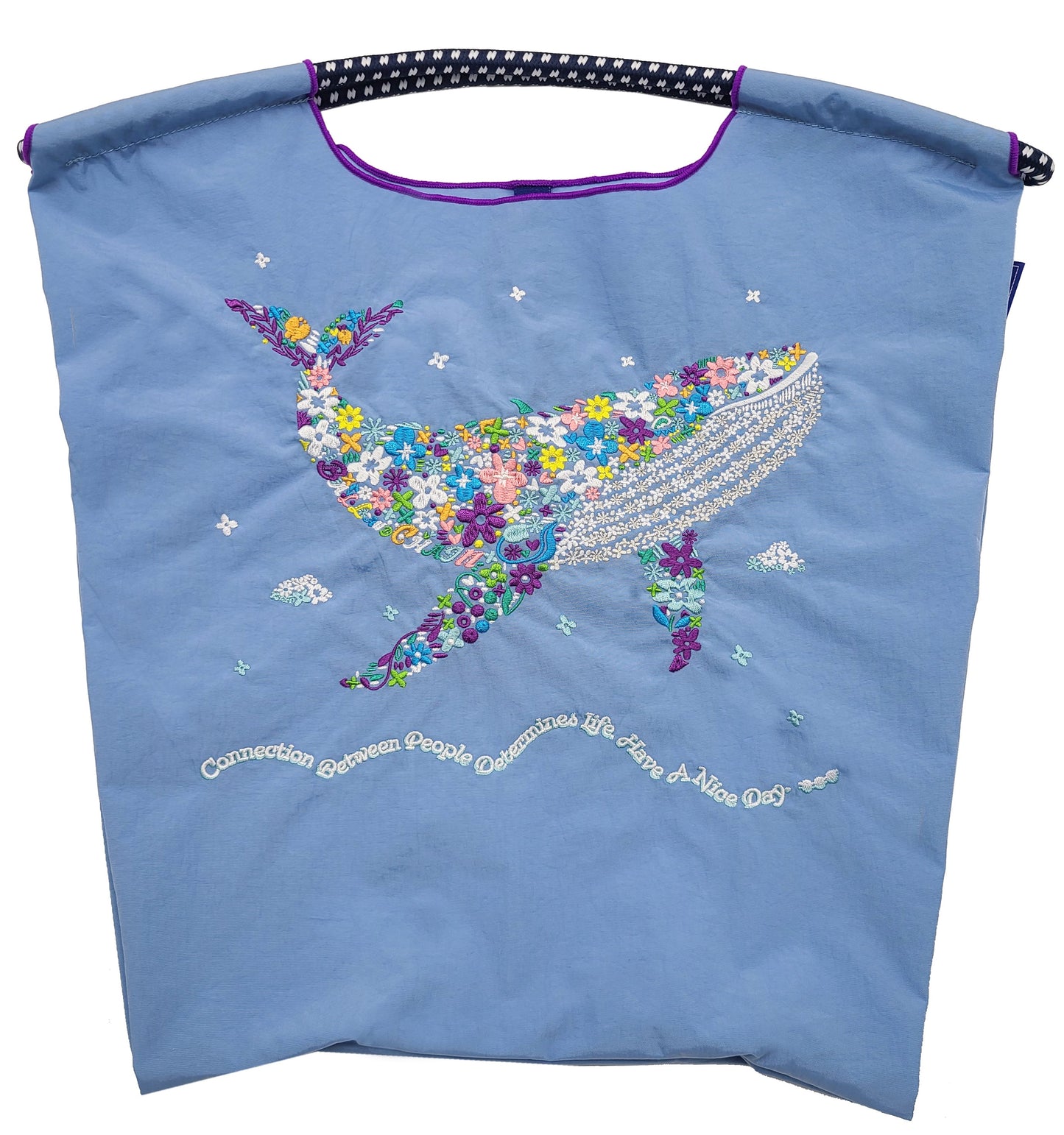 F.Whale(花柄クジラ)M#74 Z/BLUE-301054