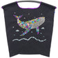 F.Whale(花柄クジラ）M#01 BLACK-301054