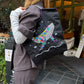F.Whale(花柄クジラ）M#01 BLACK-301054