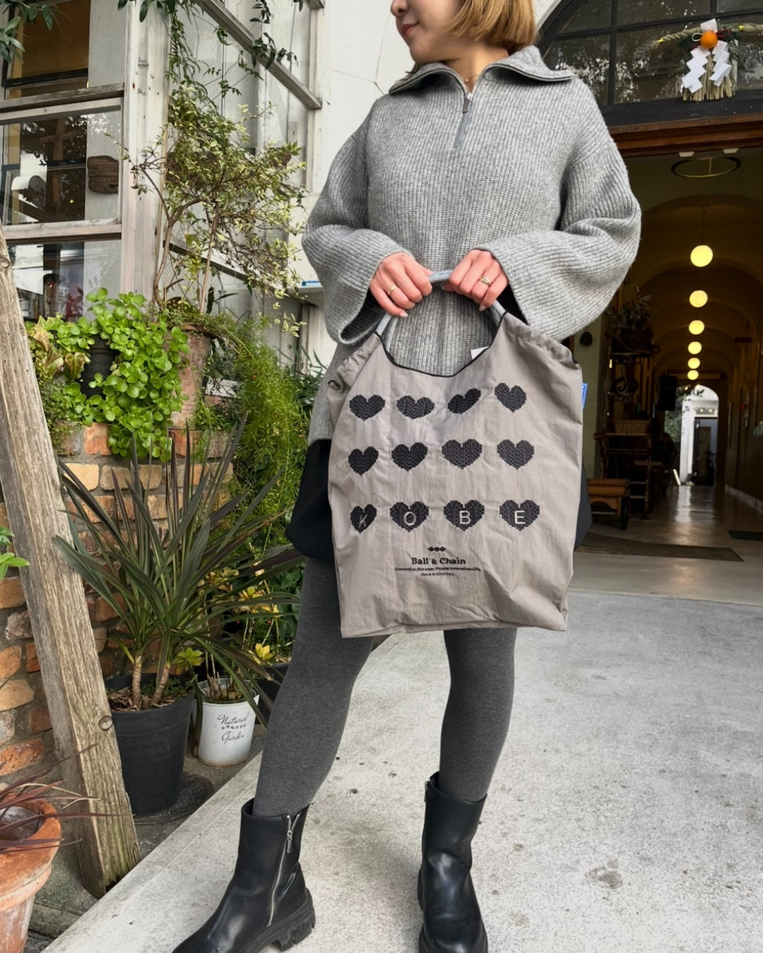 KOBE limited HEART(神戸限定ハート）M #85 F/GRAY 301048