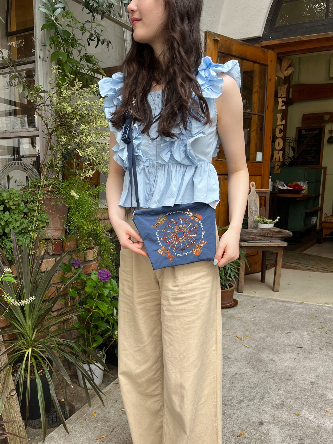 キー＆キャリッジKEY & CARRIAGE#32 P/L NAVY 301417