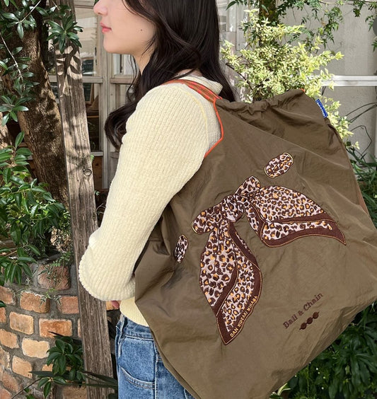S.SCARF LEOPARD(スカーフレオパード）L#13 KHAKI-333103