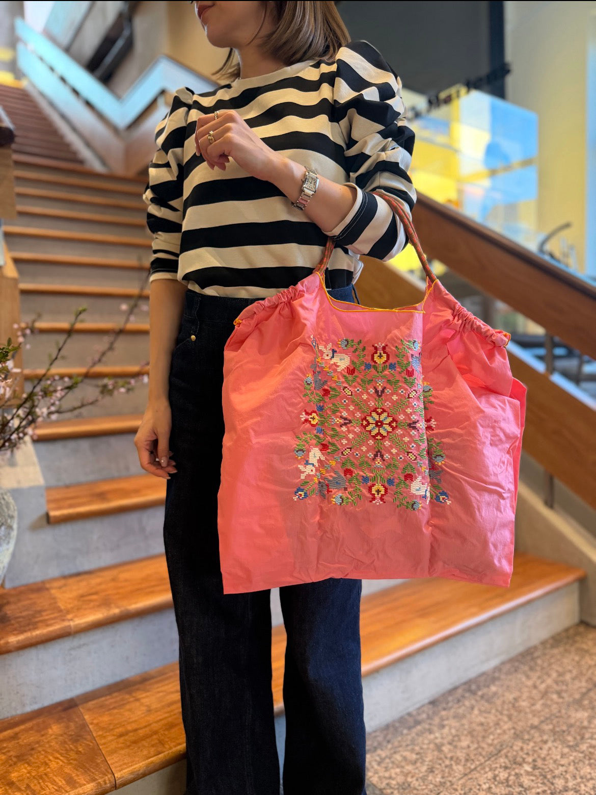WITH FLOWER(ウサギとお花）L#35L/PINK-301174
