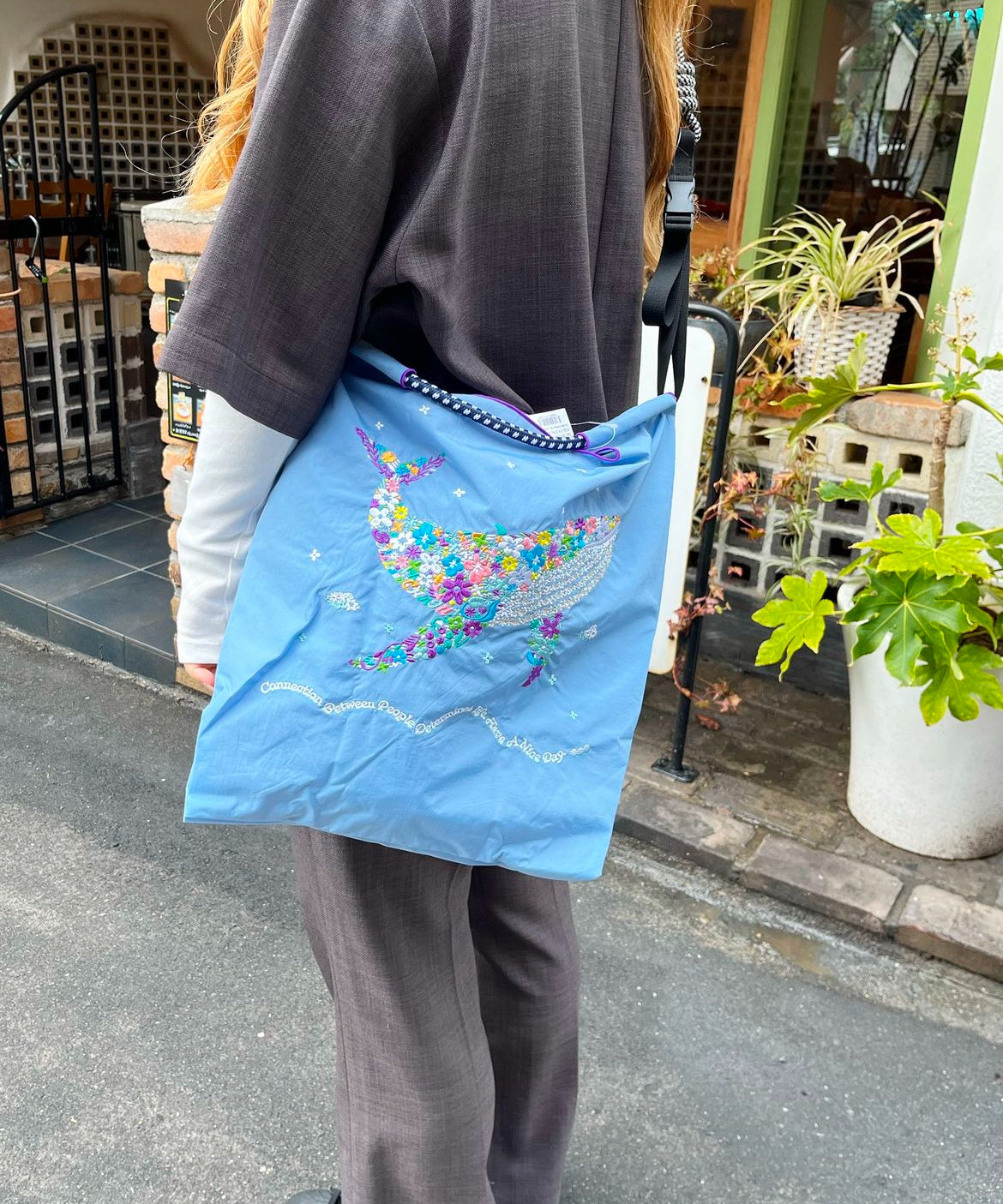 F.Whale(花柄クジラ）M#74 Z/BLUE-301054