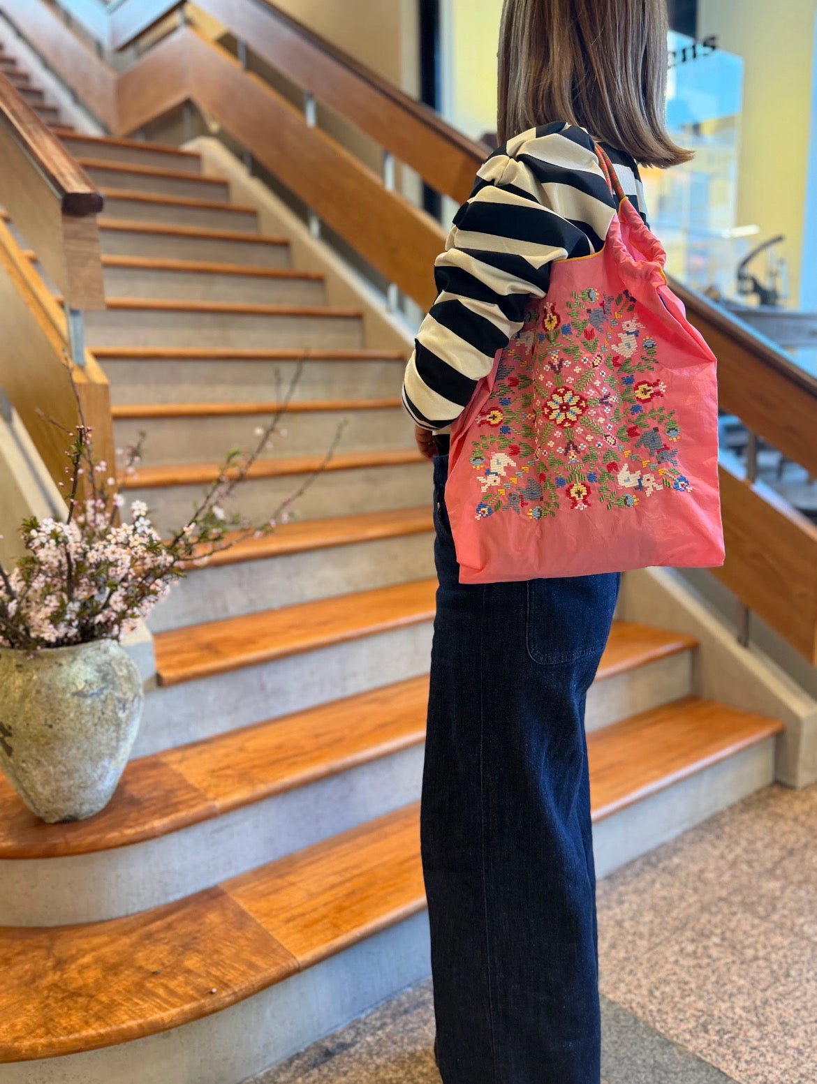 WITH FLOWER(ウサギとお花）M#35L/PINK-301074