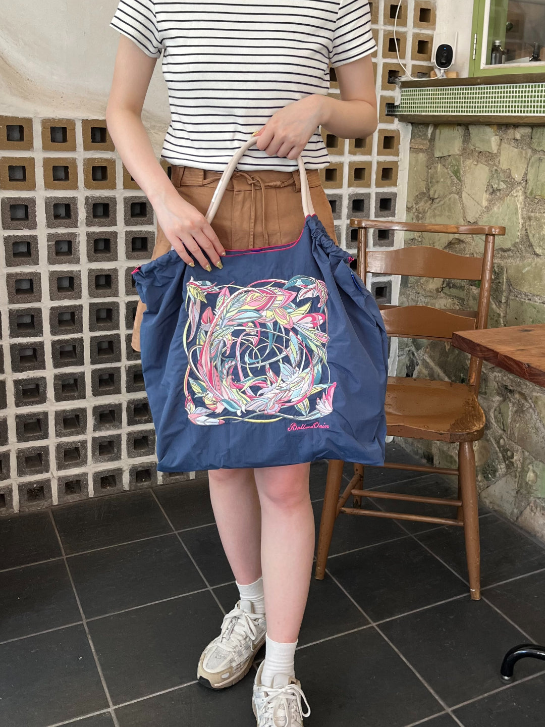 Feather(羽柄）L#32 NAVY-301164