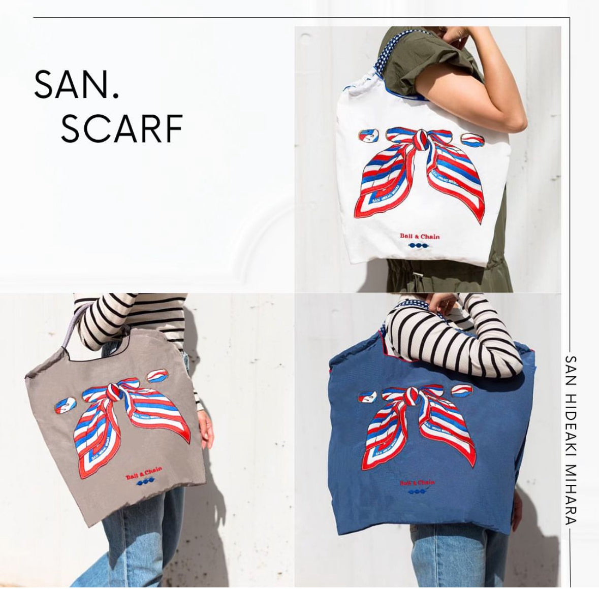 SAN.SCARF(サン スカーフ) #61 C/GRAY-333002