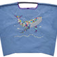 F.Whale(花柄クジラ）L#74 Z/BLUE-301154