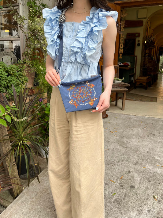 キー＆キャリッジKEY & CARRIAGE#32 P/L NAVY 301417
