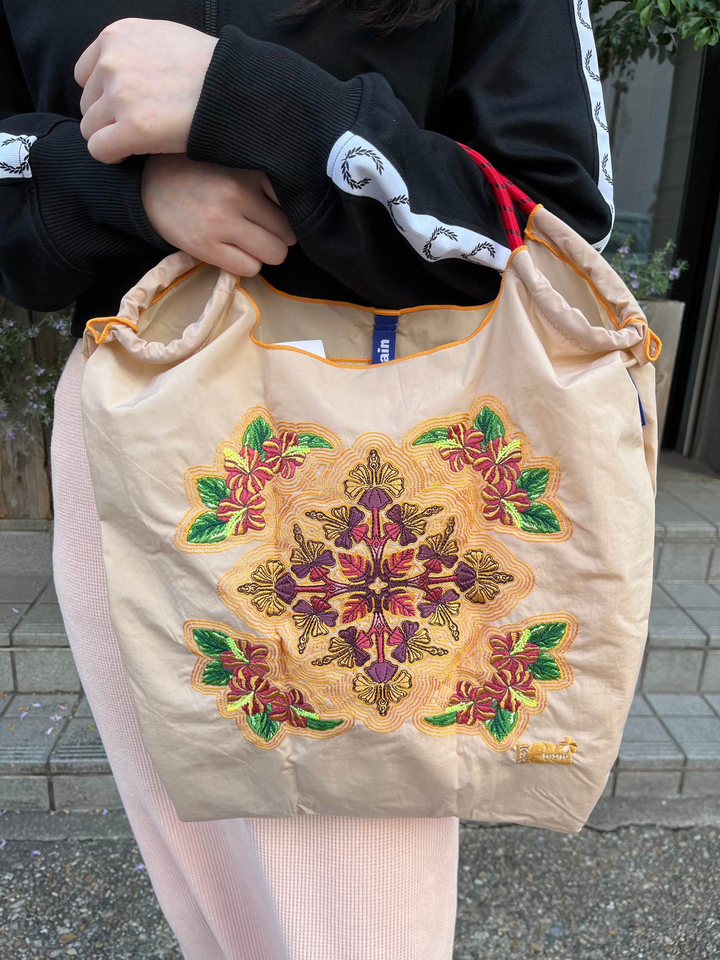 Hawaiian quilts hibiscus(キャシー中島コラボハワイアンキルトハイビスカス）M#21 S/BEIGE- 36400121