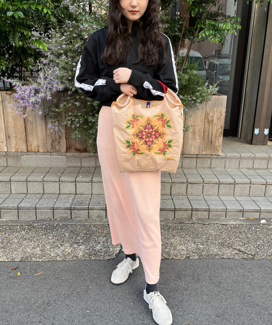 Hawaiian quilts hibiscus(キャシー中島コラボハワイアンキルトハイビスカス）M#21 S/BEIGE- 36400121