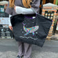 F.Whale(花柄クジラ）L#01 BLACK-301154