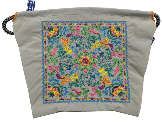 FLOWER BANDANA(フラワーバンダナ）P#84P/GRAY-301428