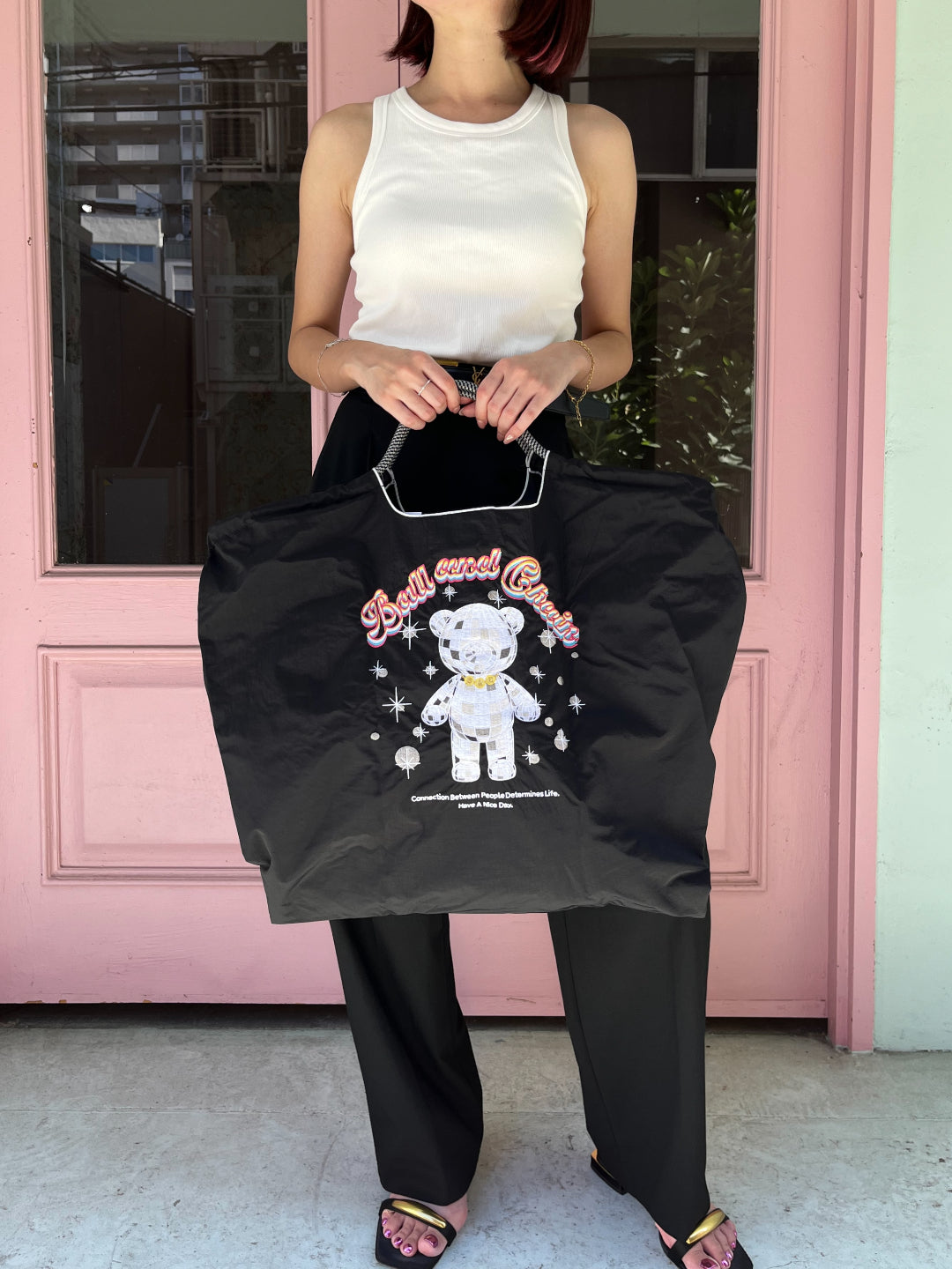 MIRROR BALL BEAR (ミラーボールベアー）L#01BLACK-301165