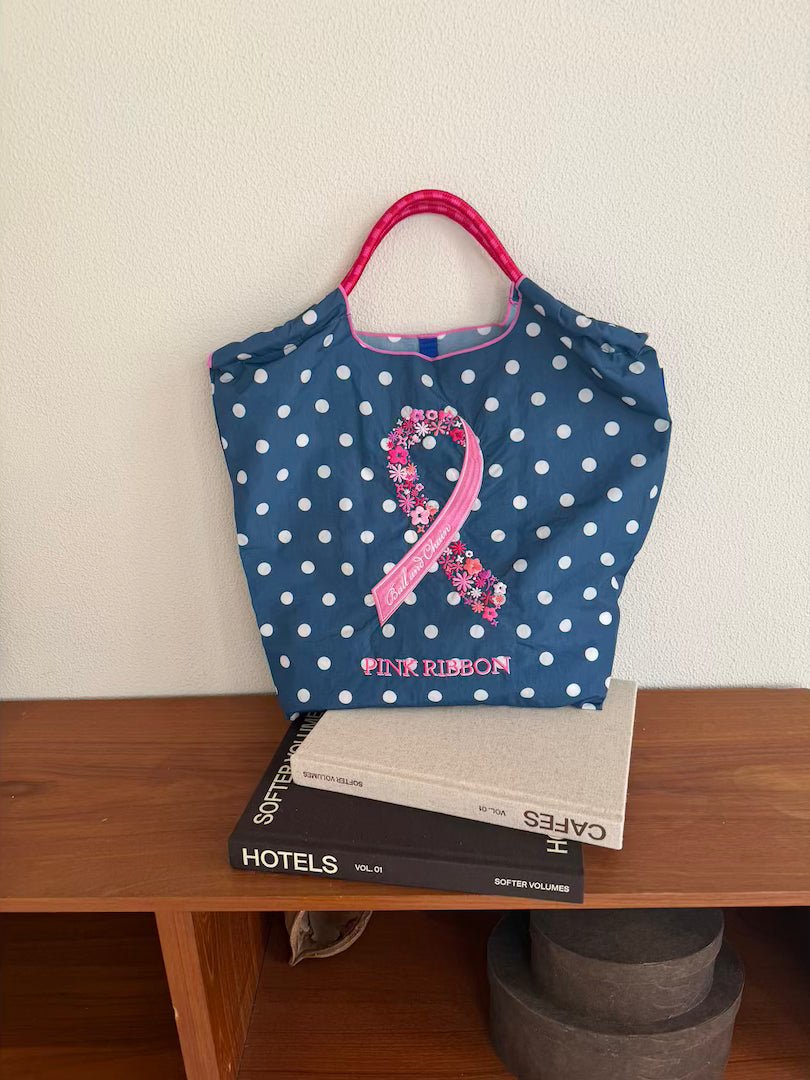 PINK RIBON#115DOT NAVY -387001