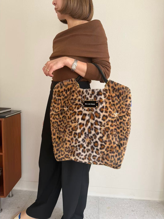Stellar Leopard Fur Print（ステラ レオパード ファー ）M #93 BEIGE-301094