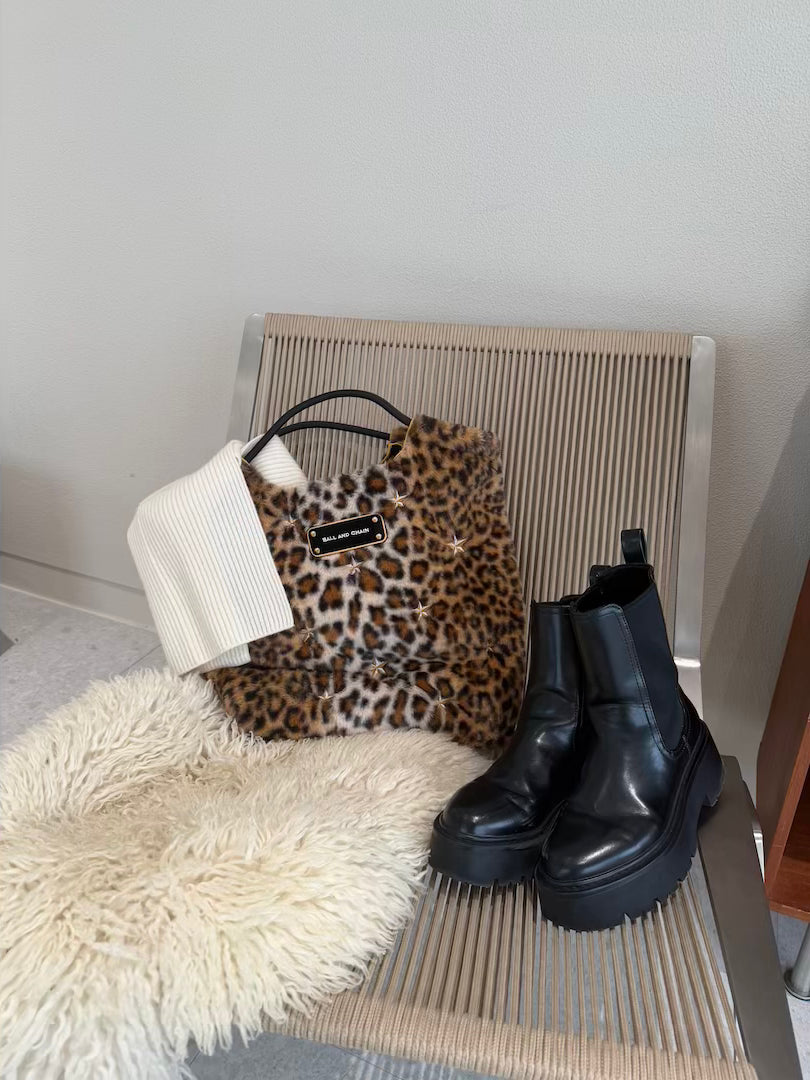 Stellar Leopard Fur Print（ステラ レオパード ファー ）M #93 BEIGE-301094