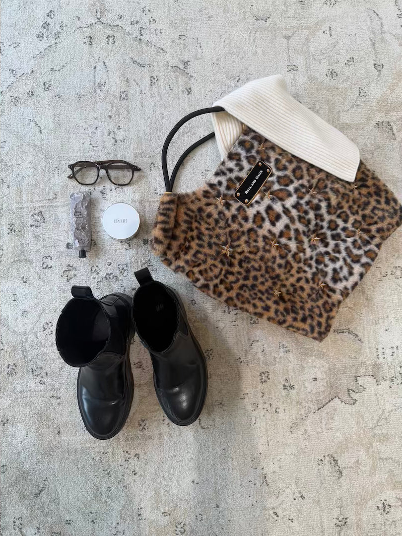 Stellar Leopard Fur Print（ステラ レオパード ファー ）M #93 BEIGE-301094