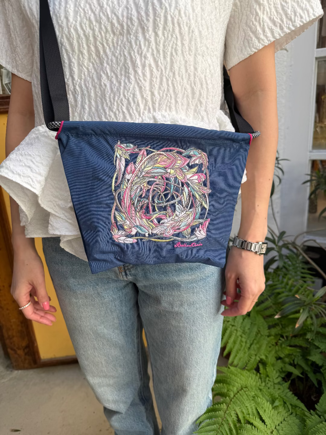 Feather(羽柄）P#32 NAVY-301425