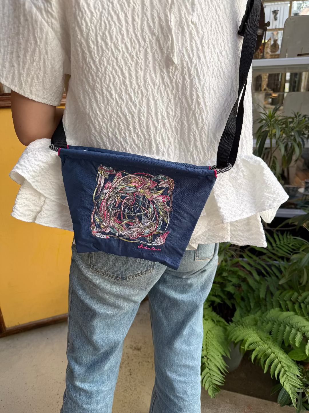 Feather(羽柄）P#32 NAVY-301425